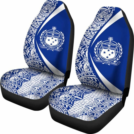 Samoa Polynesian Car Seat Covers Circle Style Amazing 105905 - YourCarButBetter