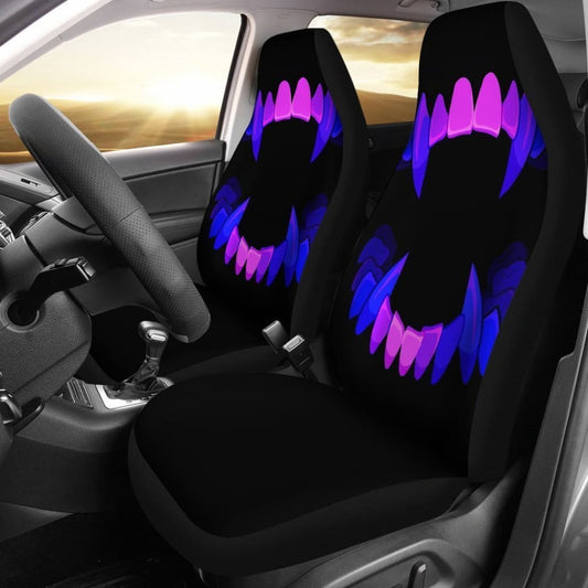 Scary Teeth Halloween Car Seat Covers 101819 - YourCarButBetter