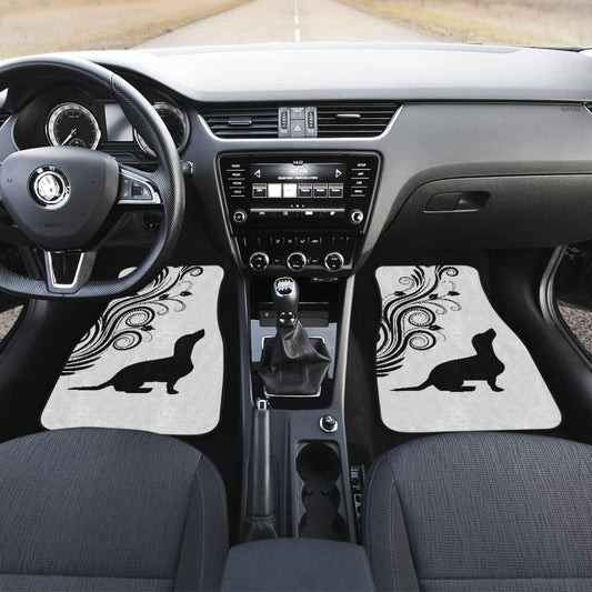 Silhouette Dachshund Car Floor Mats Car Accessories Gift For Dog Lovers 210301 - YourCarButBetter