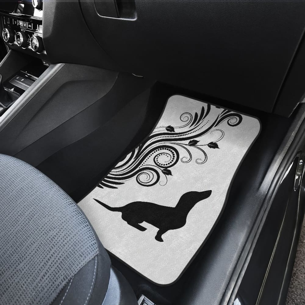 Silhouette Dachshund Car Floor Mats Car Accessories Gift For Dog Lovers - Make Your Own Styles