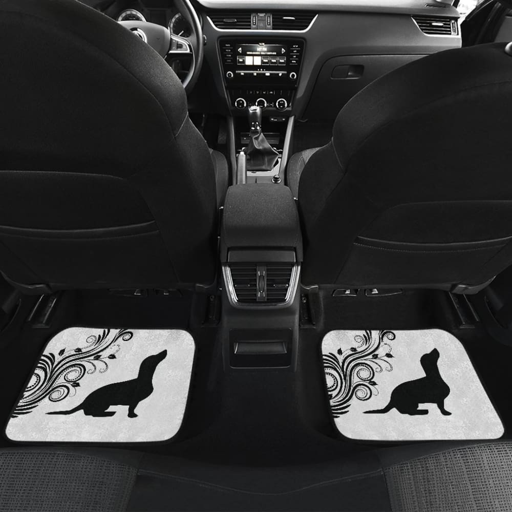 Silhouette Dachshund Car Floor Mats Car Accessories Gift For Dog Lovers 210301 - YourCarButBetter