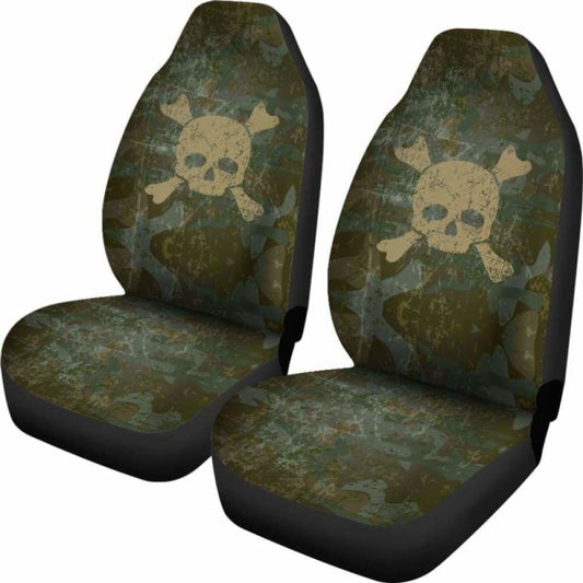 Skull & Crossbones Car Seat Covers (Set of 2) 160905