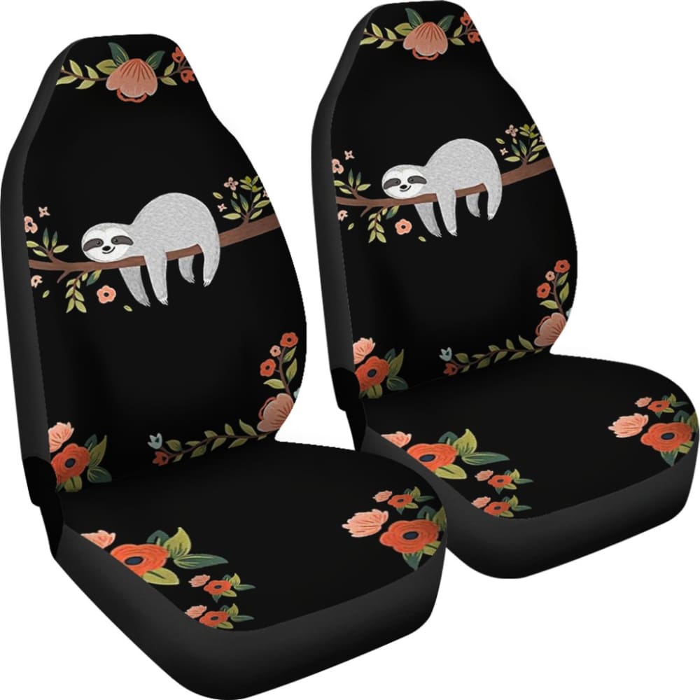 Sloth And Lazy Mission Fall In Sleep Car Seat Covers 211001 - YourCarButBetter