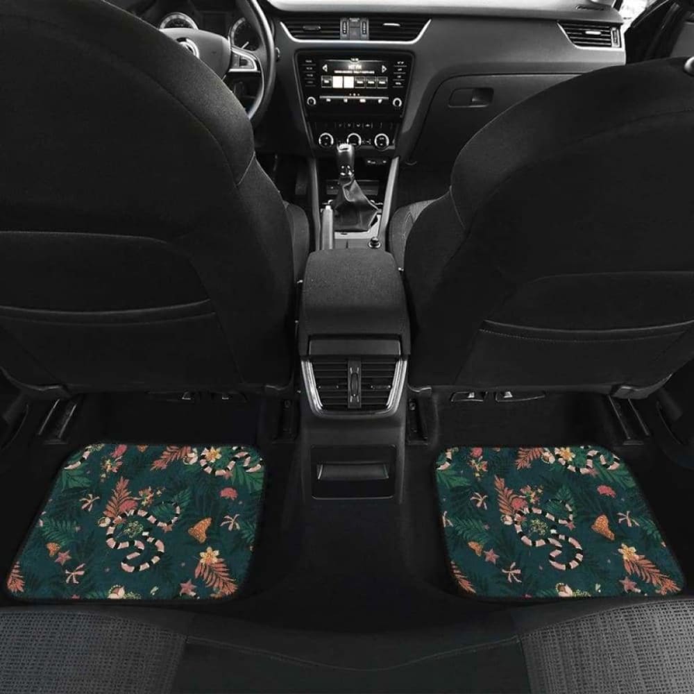 Snake Forest Pattern Front And Back Car Mats 232125 - YourCarButBetter