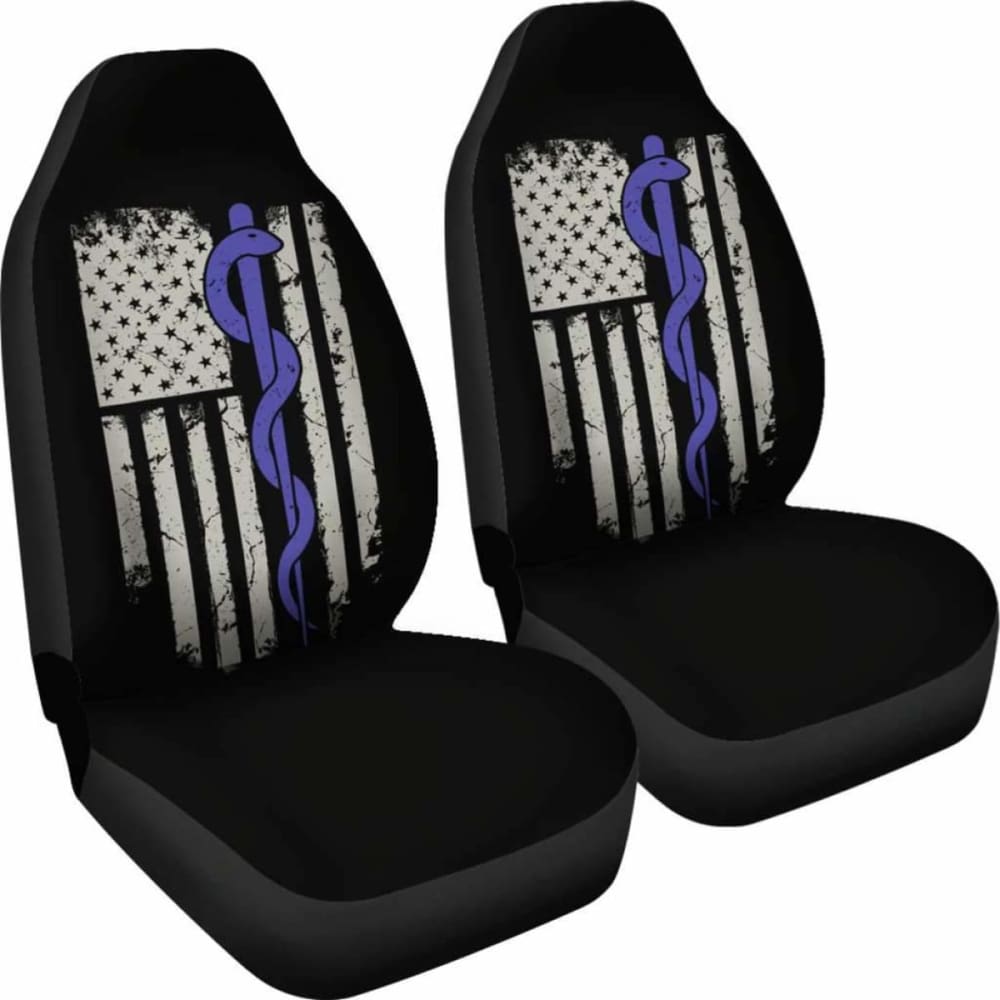 Snake Staff Flag Car Seat Covers Amazing Gift Ideas 232125 - YourCarButBetter