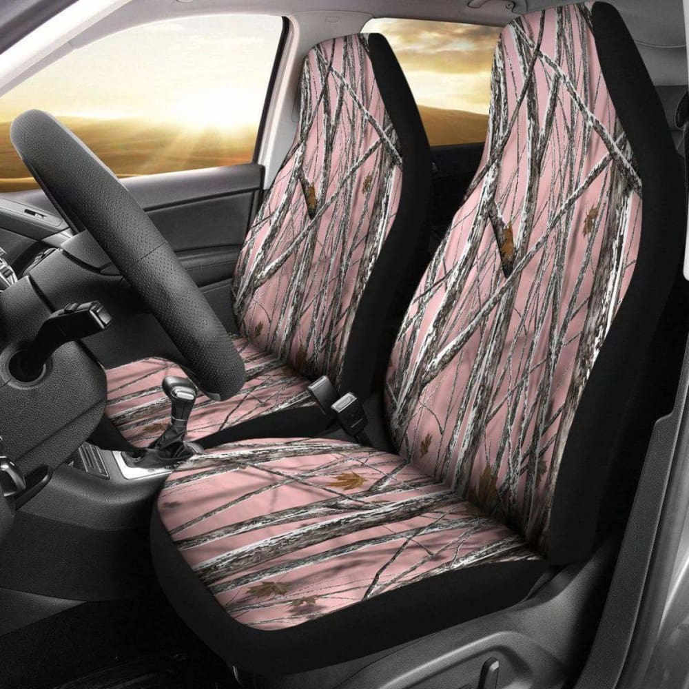 Snowstorm Camo Pink Design Seat Covers 112608