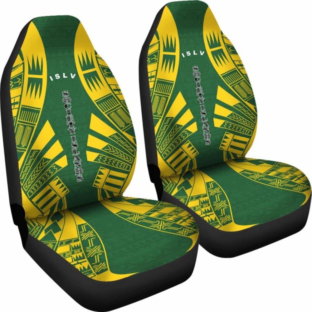 Society Islands Car Seat Covers - Society Islands Flag Polynesian Tattoo Flag - 9 174914 - YourCarButBetter
