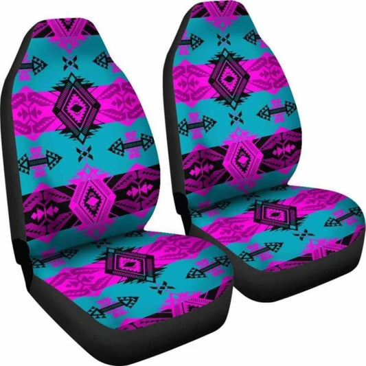 Sovereign Nation Teal and Pink Car Seat Covers 105905 - YourCarButBetter