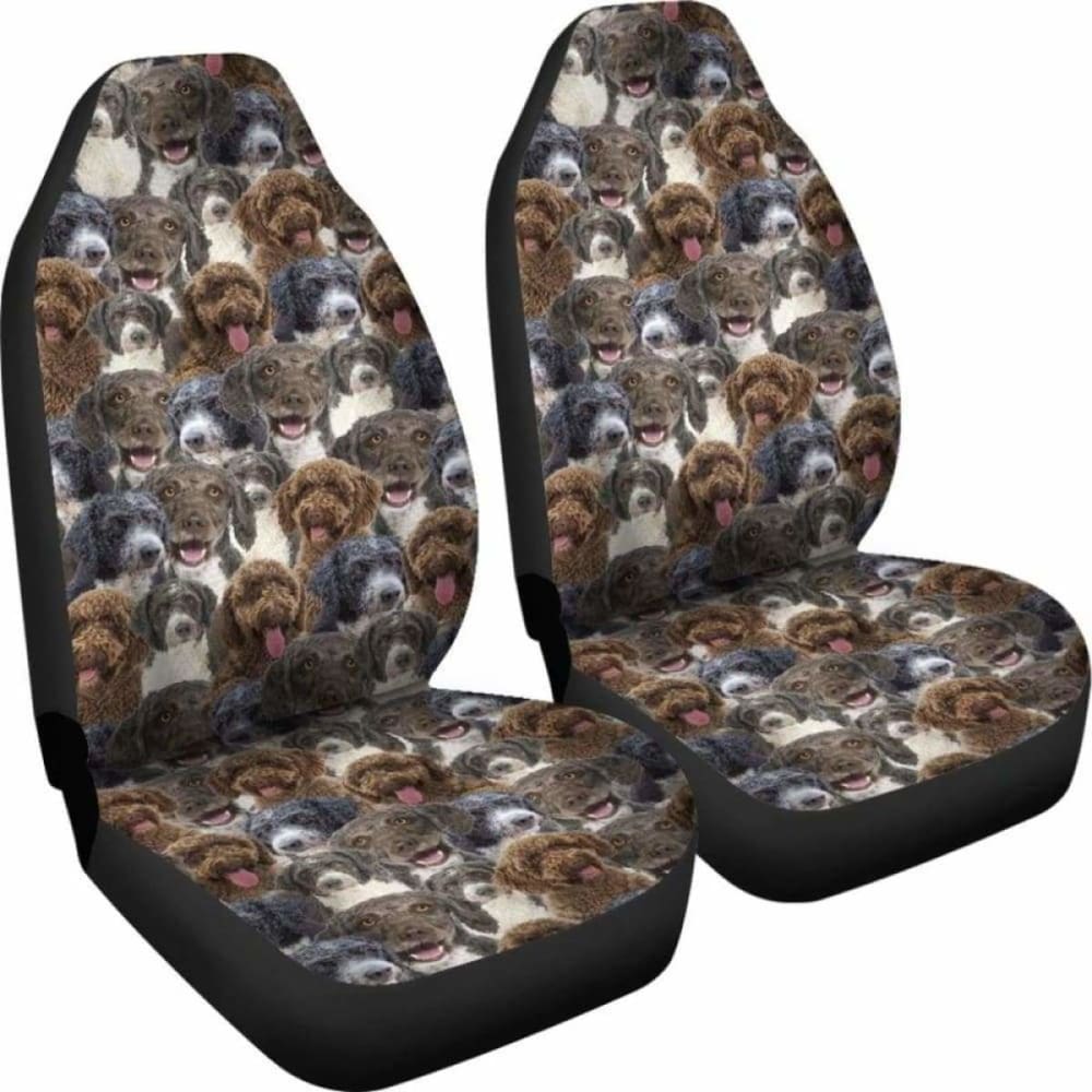 Spanish Water Dog Full Face Car Seat Covers 090629 - YourCarButBetter