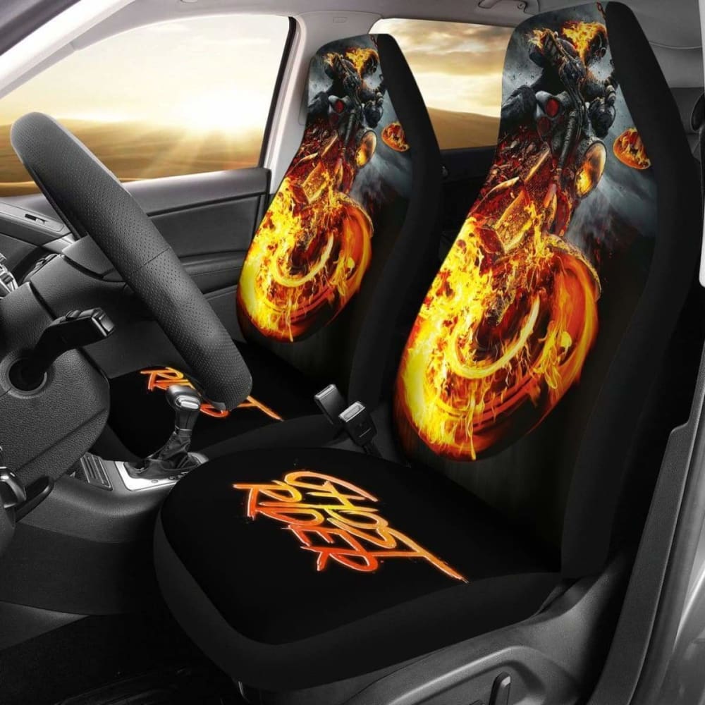 Spirit Of Vengeance Ghost Rider Car Seat Covers 094209 - YourCarButBetter