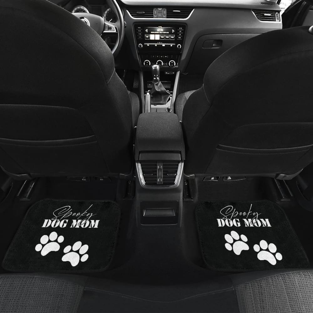Spooky Dog Mom Halloween Paw Amazing Gift Ideas Car Floor Mats 211110 - YourCarButBetter
