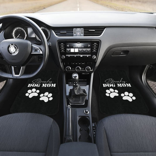 Spooky Dog Mom Halloween Paw Amazing Gift Ideas Car Floor Mats 211110 - YourCarButBetter