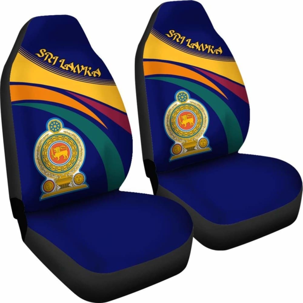 Sri Lanka Lion Coat Of Arms Car Seat Covers - 105905 - YourCarButBetter