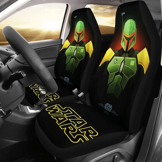 Star Wars Boba Fett Car Seat Covers 094201 - YourCarButBetter