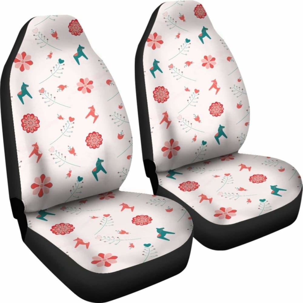Swedish Dala Horse Car Seat Covers 3 170804