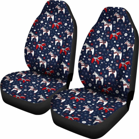 Swedish Dala Horse Car Seat Covers 4 170804
