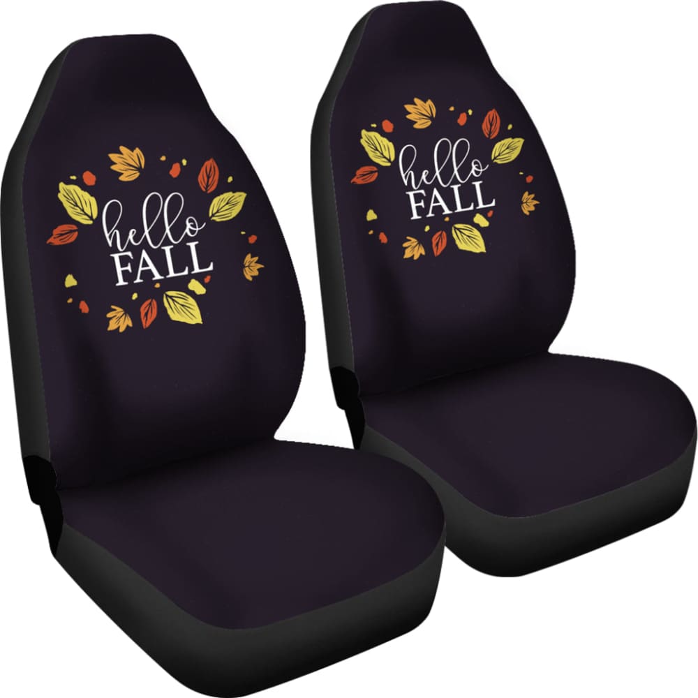 Sweet Car Decoration Hello Fall Car Seat Covers 212001 - YourCarButBetter