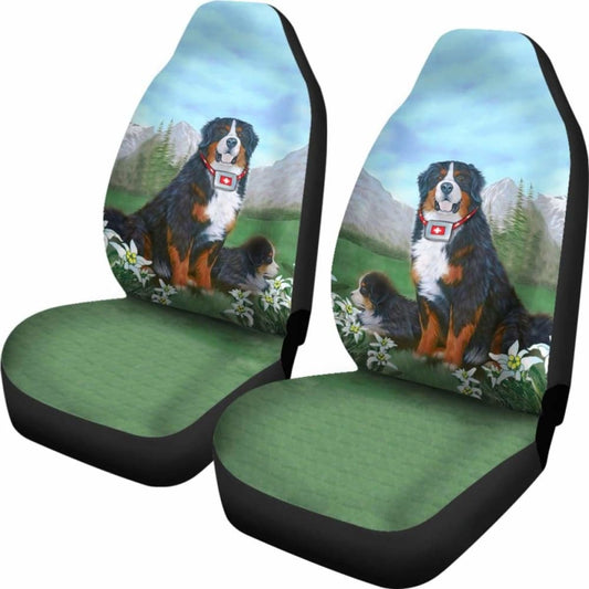 Switzerland Bernese Mountain Dog Car Seat Covers 06 102802 - YourCarButBetter