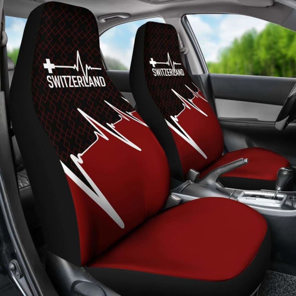 Switzerland Car Seat Covers - Switzerland In My Heartbeat 174914 - YourCarButBetter