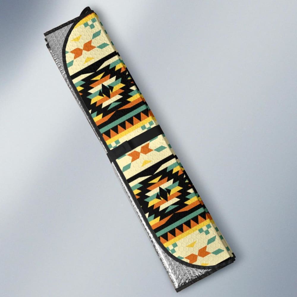 Thunderbirds Yellow Native American Symbol Auto Sun Shades 093223 - YourCarButBetter