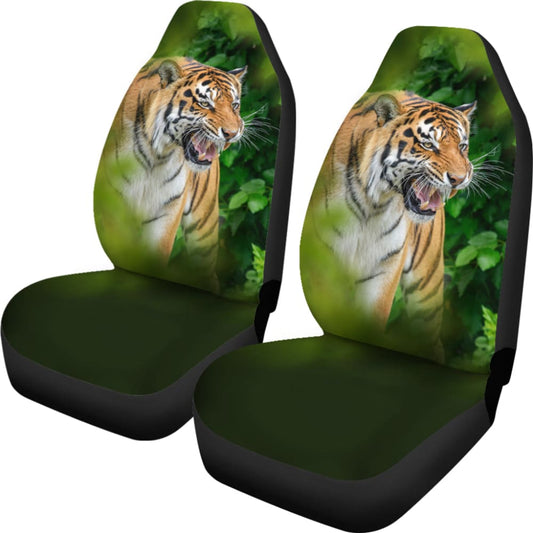Tiger and Green Forest Car Seat Covers - Make Your Own Styles
