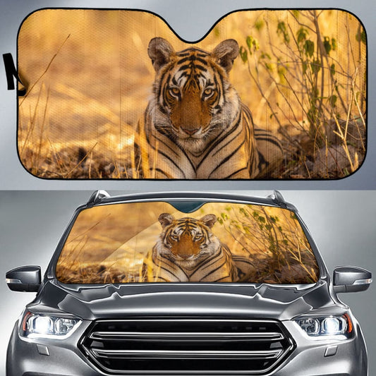 Tiger With Dangerous Silence Car Auto Sun Shades - Make Your Own Styles