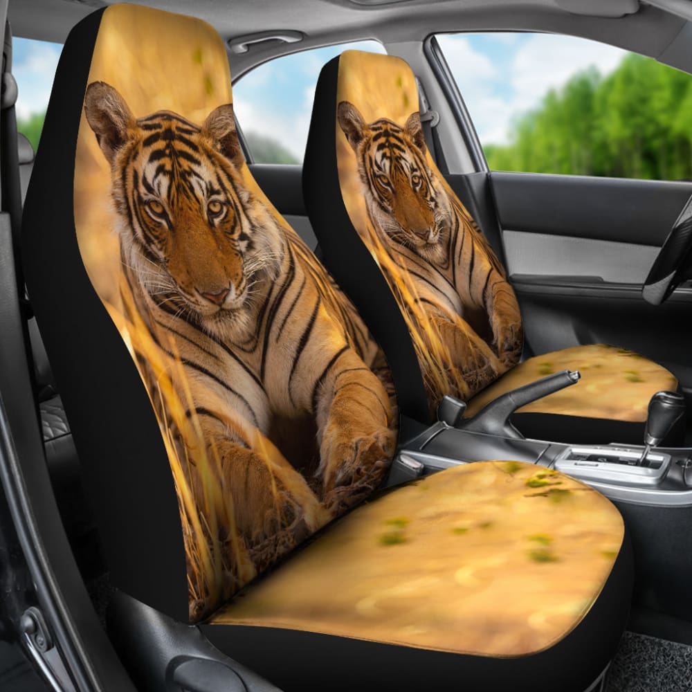 Tiger With Dangerous Silence Car Seat Covers - Make Your Own Styles