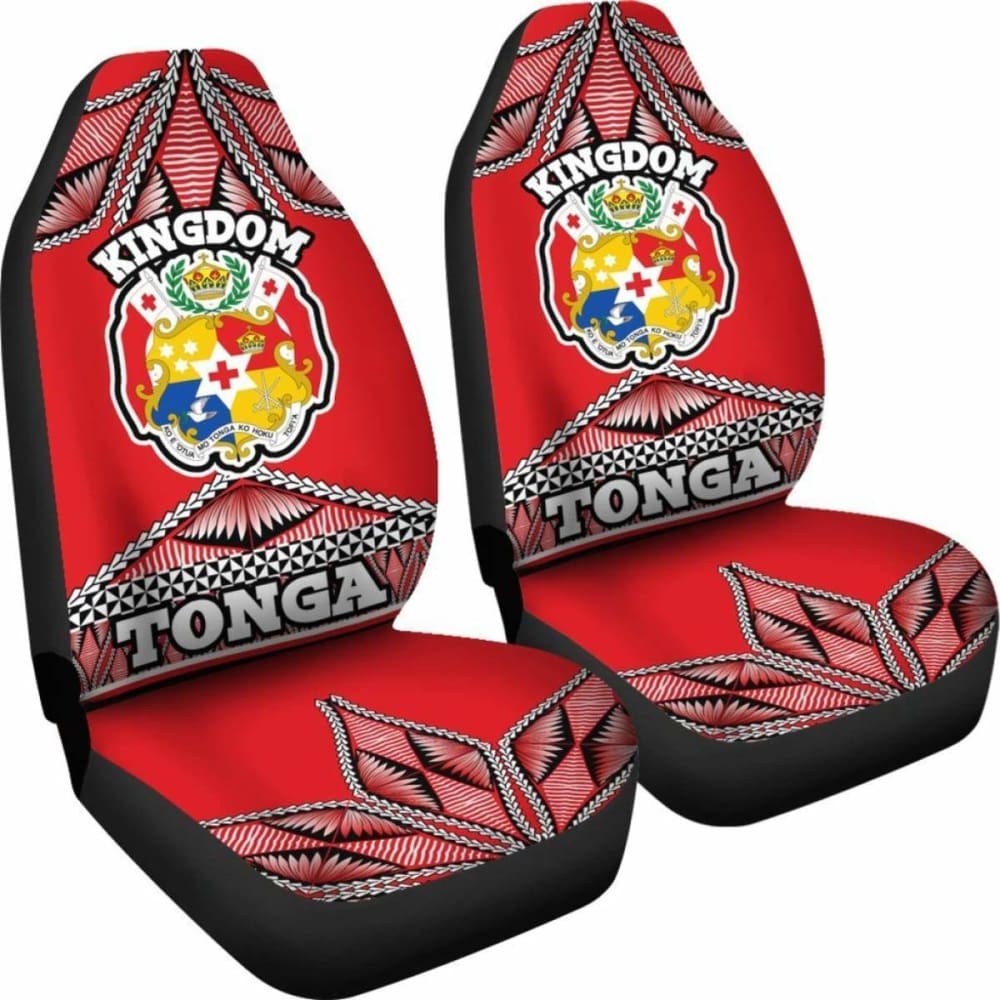 Tonga Polynesian Car Seat Covers Coat Of Arms 12 181703 - YourCarButBetter