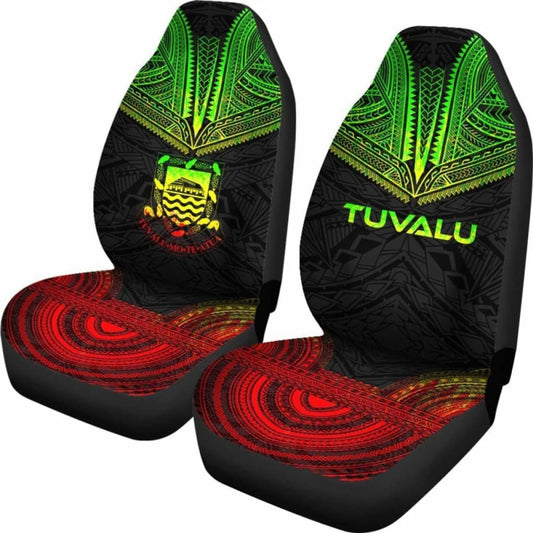 Tulu Car Seat Cover - Tulu Coat Of Arms Polynesian Chief Tattoo Reggae Version - 10 174914 - YourCarButBetter