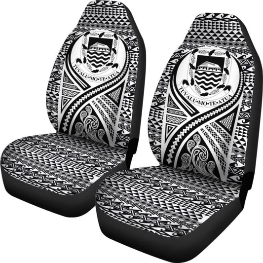 Tulu Car Seat Cover - Tulu Coat Of Arms Polynesian Tattoo Black - 9 174914 - YourCarButBetter