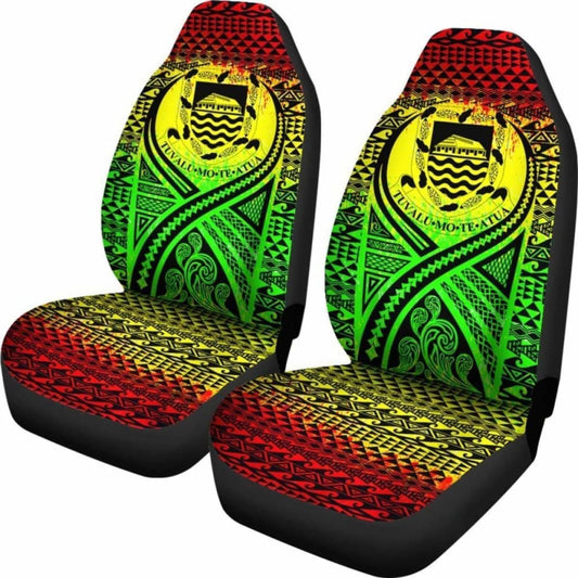 Tulu Car Seat Cover - Tulu Coat Of Arms Polynesian Tattoo Reggae - 9 174914 - YourCarButBetter