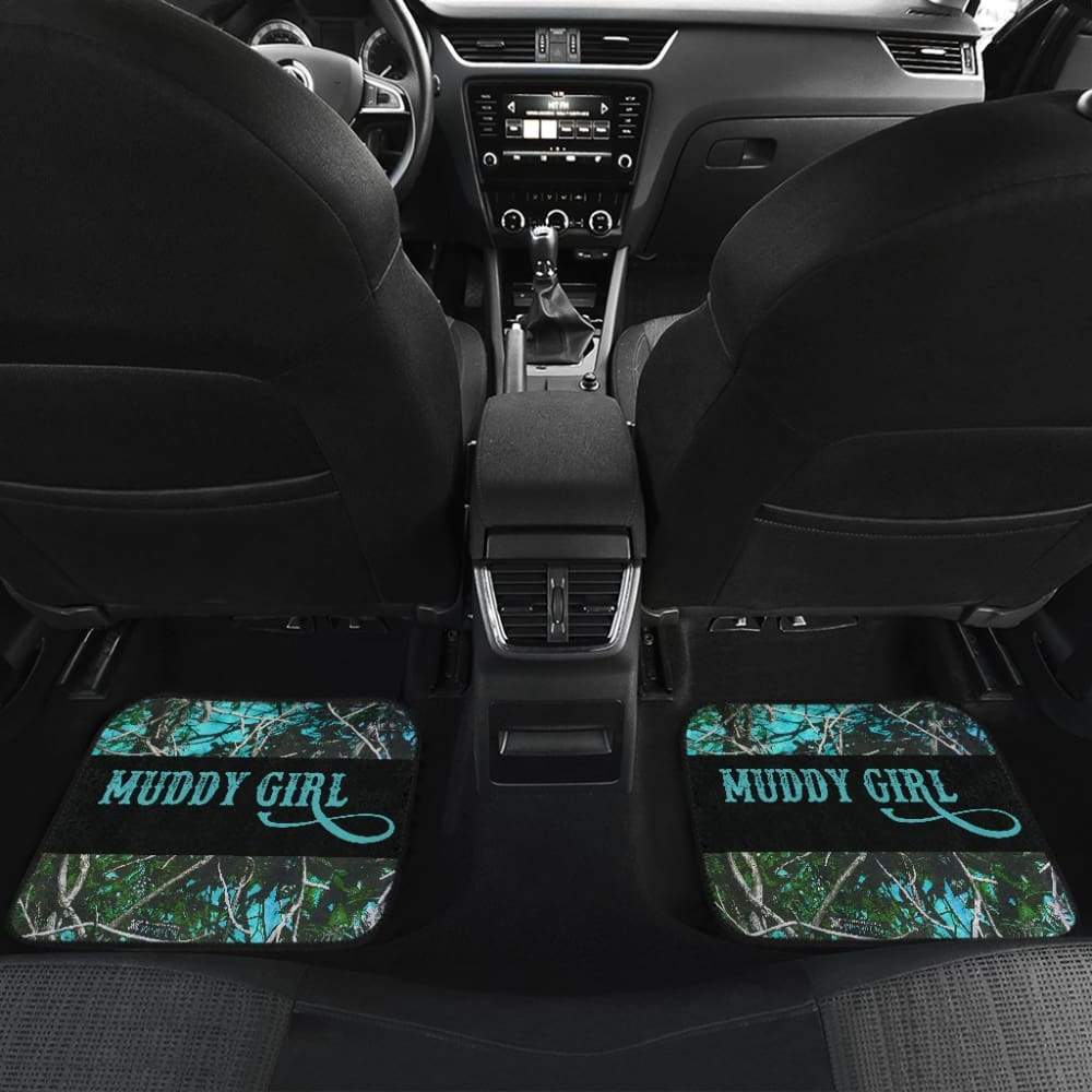 Turquoise Serenity Muddy Girl Car Floor Mats 211102