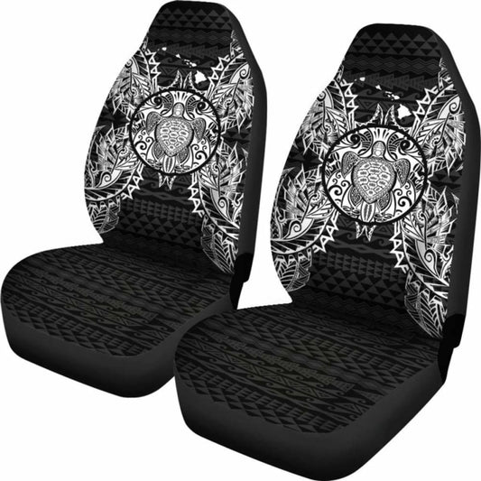 Turtle Polynesia Car Seat Cover Map Black New 091114 - YourCarButBetter