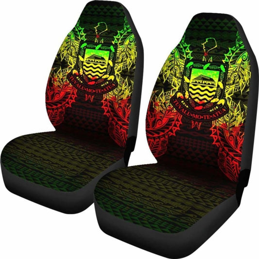 Tuvalu Polynesia Car Seat Cover Map Reggae 105905 - YourCarButBetter