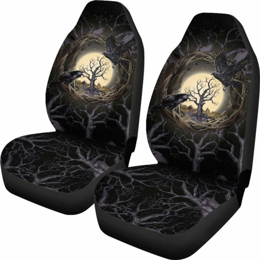 Viking Car Seat Cover - Raven Of Odin - 144909
