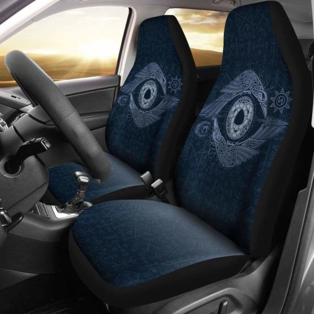 Viking Odin’S Eye Raven Hugin And Munin Car Seat Covers 144909