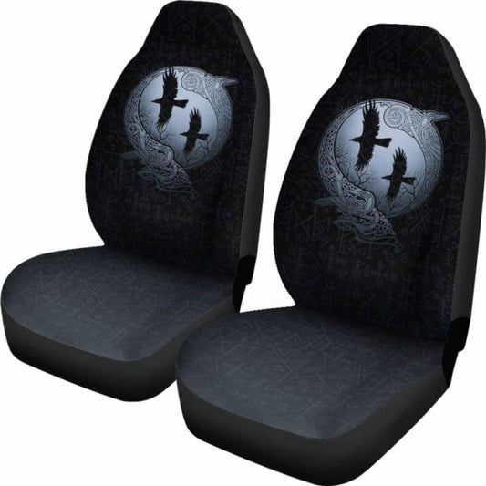 Viking Odin’S Eye Ravens Hugin And Munin Car Seat Covers 144909