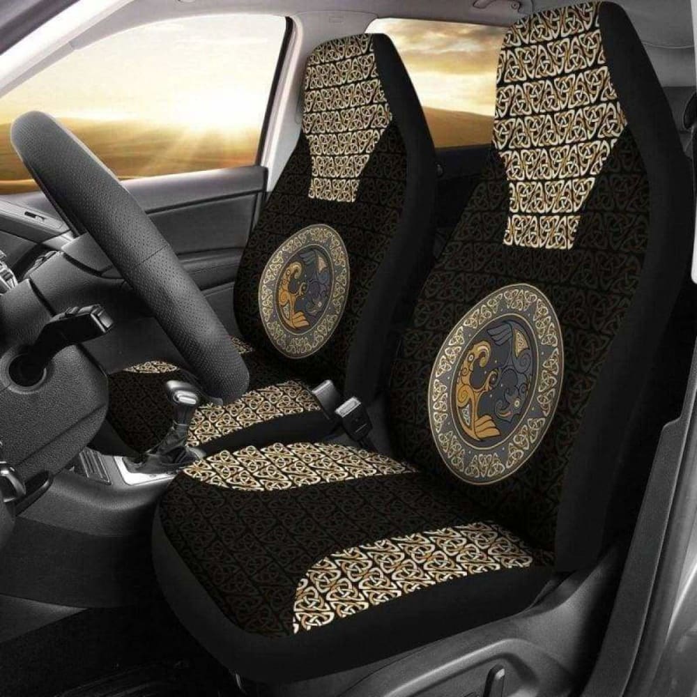 Viking Odin’S Ravens Hugin And Munin Car Seat Covers 144909
