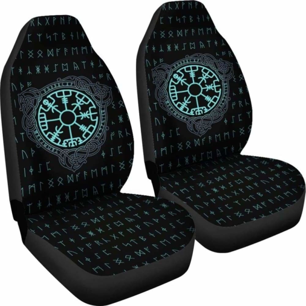 Viking Vegvisir Symbol Car Seat Covers 105905 - YourCarButBetter