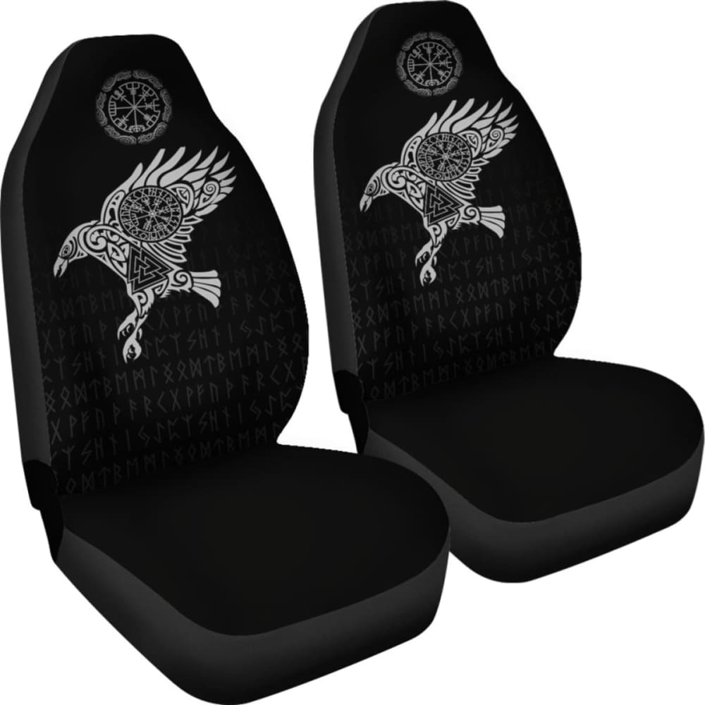 Vikings Car Seat Covers - The Raven Of Odin Tattoo 144909