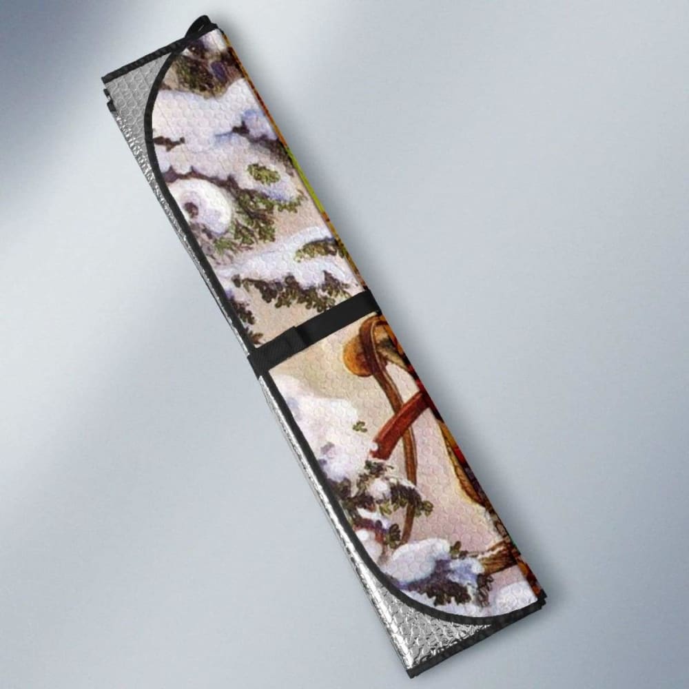 Vintage Santa Christmas Sun Shade Amazing Best Gift Ideas 103406 - YourCarButBetter