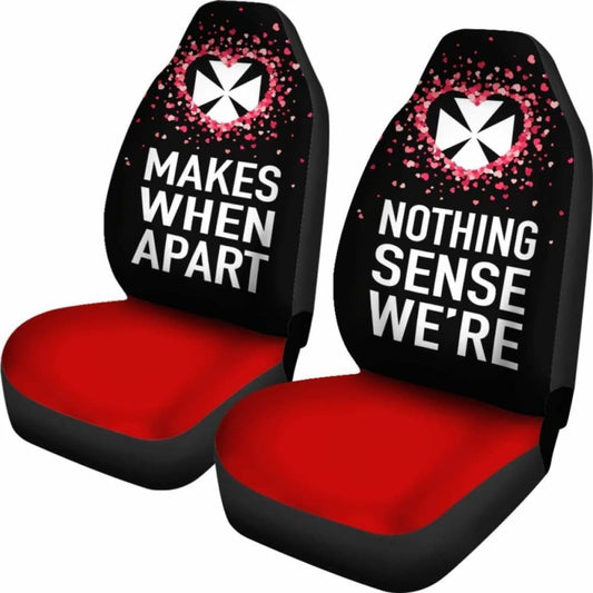 Wallis And Futuna Car Seat Covers Couple Valentine Nothing Make Sense (Set Of Two) 153908 - YourCarButBetter