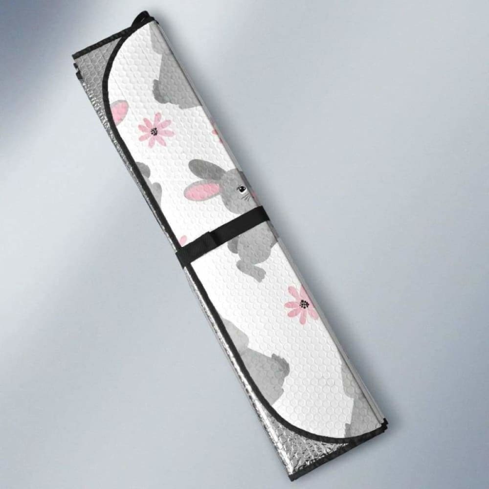 Watercolor Cute Rabbit Pattern Car Auto Sun Shades 085424 - YourCarButBetter
