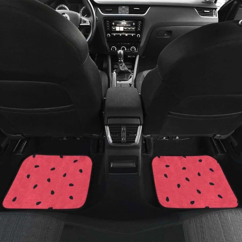 Watermelon Texture Background Front And Back Car Mats 195016 - YourCarButBetter