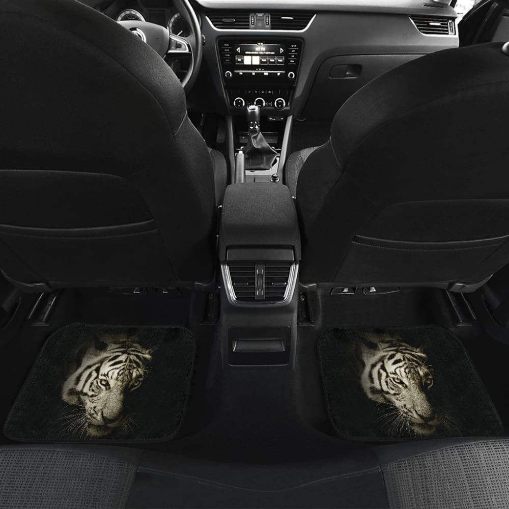 White Tiger Car Floor Mats Amazing Gift Ideas 212701 - YourCarButBetter