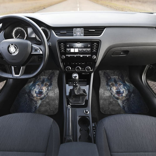 Wild Wolf Front And Back Car Mats 174510 - YourCarButBetter