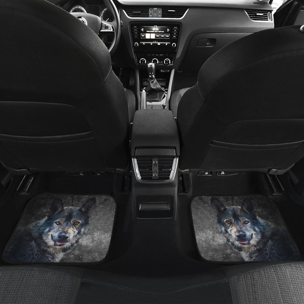 Wild Wolf Front And Back Car Mats - Make Your Own Styles