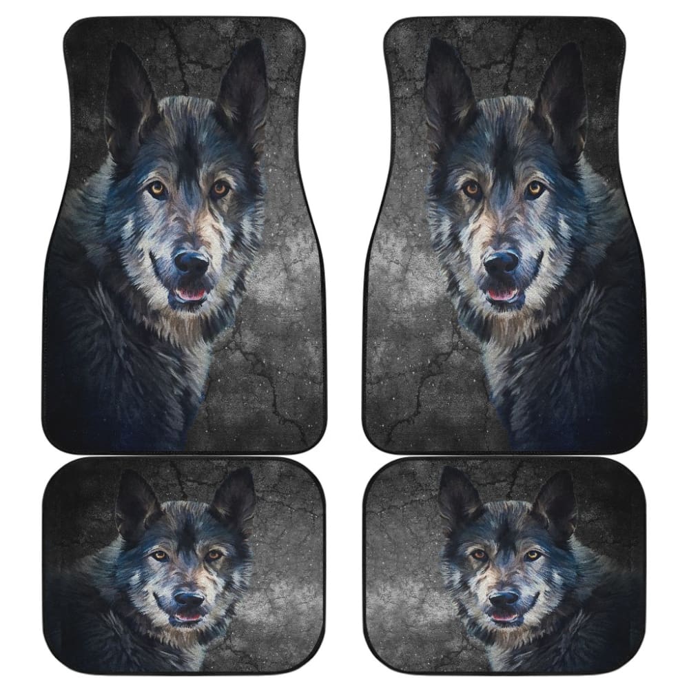 Wild Wolf Front And Back Car Mats - Make Your Own Styles