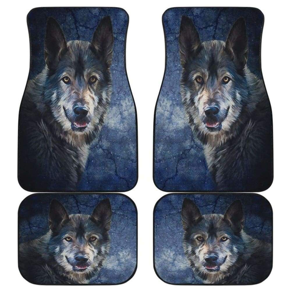 Wild Wolf Front And Back Car Mats (Set Of 4) 094513