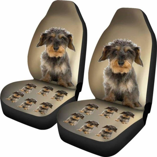 Wire Haired Dachshund 2 Car Seat Cover 092813 - YourCarButBetter